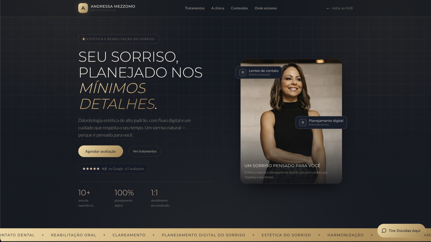 Site da Andressa Mezzomo
